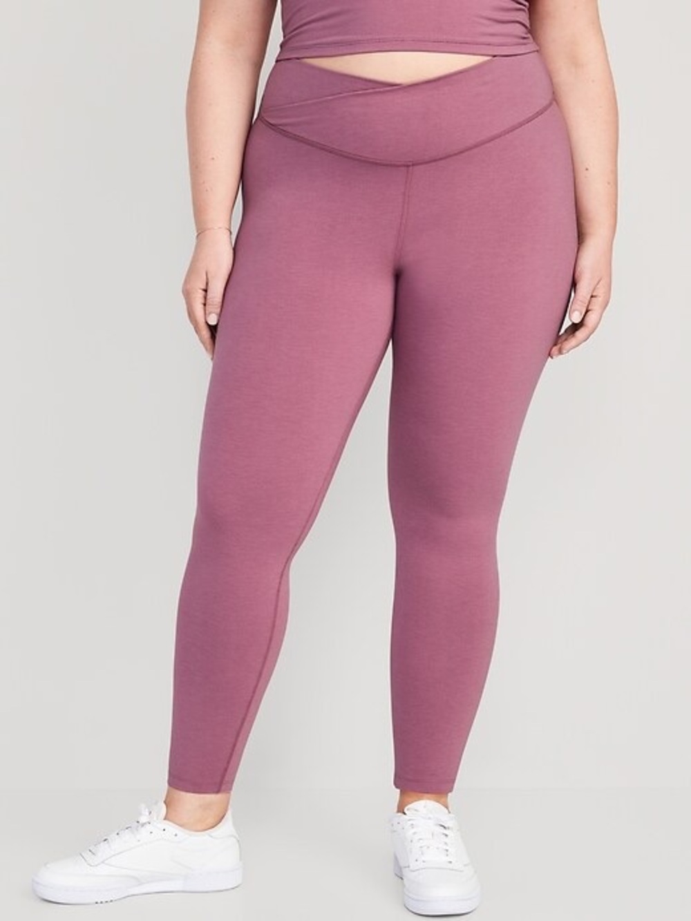 Old Navy PowerChill Extra High-Waisted 7/8 Leggings Pink Tourmaline Size Large